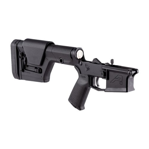 M4E1 Complete Lower Receiver med MOE® Grip og PRS® Gen3 justerbar stokk gir en solid base for din AR-15, med førsteklasses materialer og oppgraderte funksjoner.