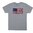 Vis din amerikanske stolthet med Magpul PMAG-Flag Cotton T-Shirt i sølv! 100% ringspunnet bomull, trykket i USA. Komfortabel og holdbar. Kjøp nå! 🇺🇸👕