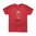 Magpul Sugar Skull T-skjorte i rød heather 🎨 Komfortabel og slitesterk med 52% kammet bomull og 48% polyester. Tilgjengelig i XL. Trykket i USA. Lær mer nå!