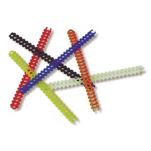 Disse APS-stripsene er fargekodet for enkel identifikasjon, og hver strip holder 25 primers. Last dem med ønsket primer ved hjelp av striploader.