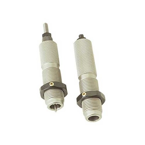 338 Lapua Magnum Neck Die Set fra RCBS er perfekt for bolt-action rifler, med en Neck Sizer Die som kun endrer halsen og en Seater Die med rullekrimp.