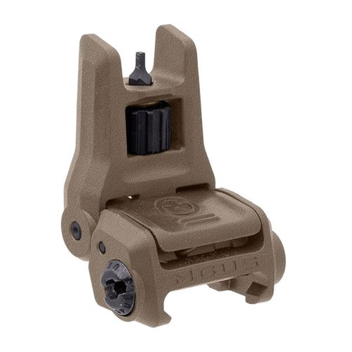 Magpul MBUS 3 Front Sight er en lett, robust og justerbar backup-sikte med verktøyløs høydejustering og spring-ladet folding design, tilgjengelig i flere farger.