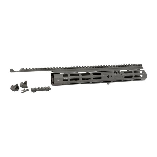 HENRY 45-70 HANDGUARD SIGHT SYSTEM fra MIDWEST INDUSTRIES gir forbedret presisjon og stabilitet for skyting, perfekt for både jakt og sportsskyting.