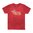 Utforsk Magpul Hang 30 Blend T-skjorte i Red Heather! Komfortabel crew neck, 52% bomull/48% polyester. Perfekt passform og holdbarhet. Trykket i USA. Kjøp nå! 👕🇺🇸
