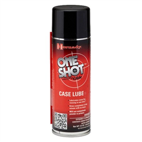ONE SHOT Case Lube gir rask, enkel og ren påføring med DynaGlide™ teknologi, uten forurensning av krutt eller primer, perfekt for presisjonsladninger.