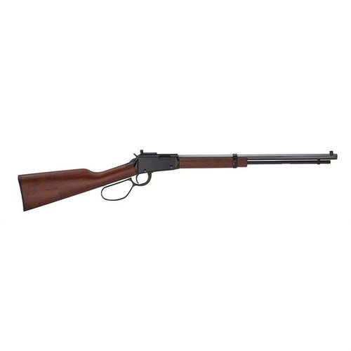 Henry Repeating Arms STD LEVER SMALL GAME 20IN 22 LR har justerbar aperture, amerikansk valnøttskjefte, klassisk oktagonløp og stort håndtak for enkel betjening.