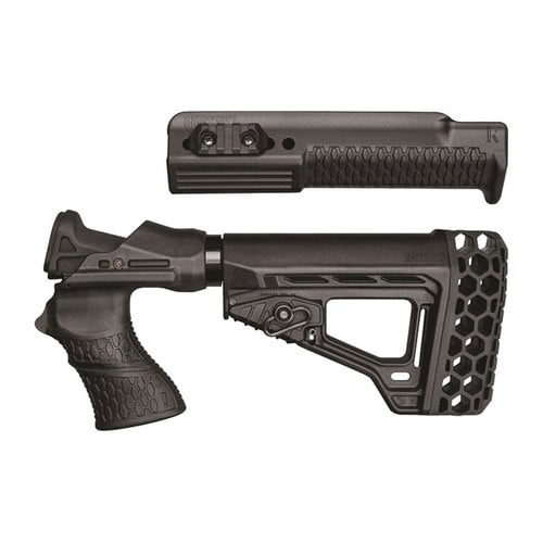 Blackhawk Knoxx SpecOps Gen III stok til Remington 870 reduserer følt rekyl med opptil 80%, har justerbar lengde, ergonomisk grep og enkel montering.