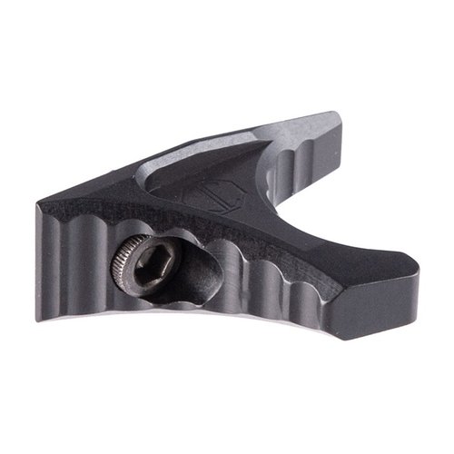 Håndholdingsenheten Handstop fra JMAC CUSTOMS er kompakt, lett, reversibel og M-Lok kompatibel, laget av 7075 T6 aluminium med hard coat anodisering.