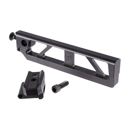 JMACs 6-tommers Skeletonized Tube er lett, stiv og har 6 posisjoner, perfekt for M4-stokker, med integrerte QD sling sokker og kompatibel med SIG foldemekanismer.