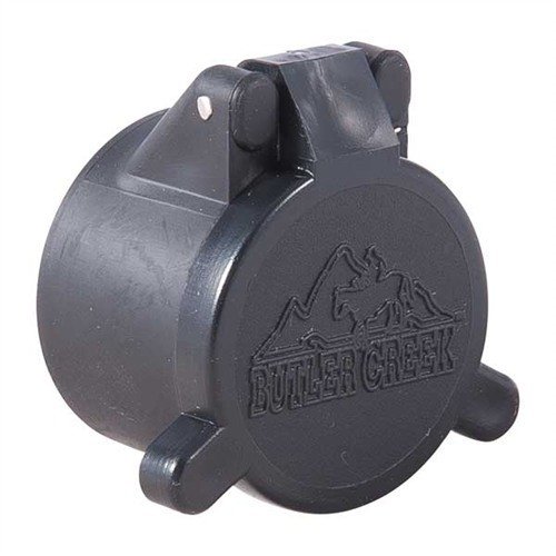 FLIP-OPEN OBJECTIVE LENS COVERS fra BUTLER CREEK beskytter linsene dine mot støv og fukt, og åpnes enkelt med fingertuppen for rask tilgang.