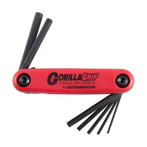 Bondhus Gorilla Grip® Fold-Up Wrench Sets tilbyr holdbare, kompakte og ergonomiske verktøy som er ideelle for vedlikehold og montering av våpen.