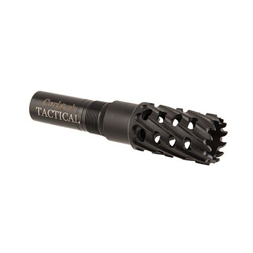 Carlson’s Tactical Muzzle Brake reduserer rekyl betydelig, laget av 17-4 Heat Treated Stainless Steel, perfekt for jakt og hjemmedefense.