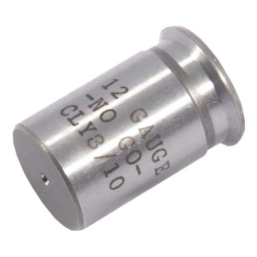 CLYMER No-Go Headspace Gauges sikrer nøyaktig måling av hylserom, laget av herdet stål, og tilgjengelig i flere kalibre for sikker og pålitelig bruk.