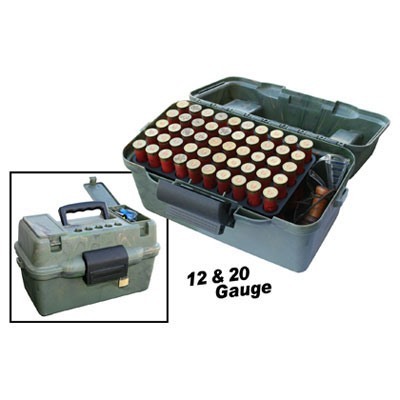 MTM Deluxe Shotshell Case 100 Rd. gir sikker oppbevaring av opptil 100 patroner, med solid konstruksjon og enkel tilgang for effektiv bruk.