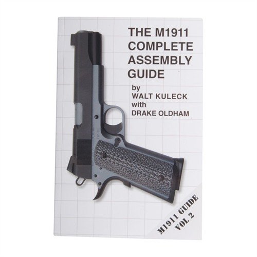 M1911 COMPLETE ASSEMBLY GUIDE-VOLUME II gir deg trinn-for-trinn veiledning for å bygge eller oppgradere din 1911 pistol med over 400 bilder og illustrasjoner.