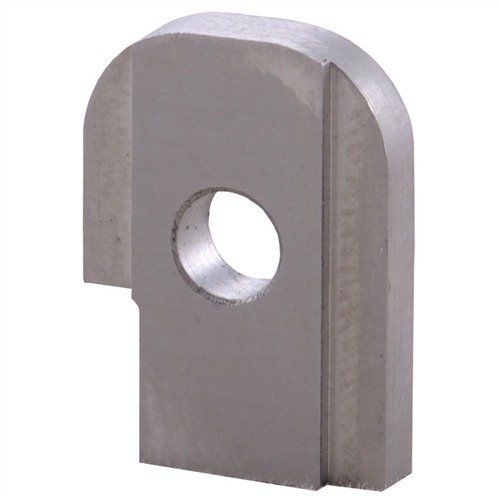 Oversized firing pin stop for 1911 sikrer pålitelig avfyring og forbedret ekstraksjon med tilpasset passform, laget av varmebehandlet stål for lang levetid.