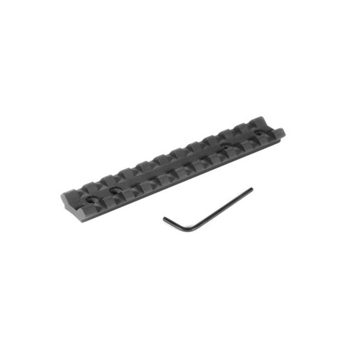 EGW Ruger 10/22 Takedown Scope Bases gir deg en lettvekts Picatinny-skinne uten boring, med enkel justering av øyeavstand og høy fleksibilitet for kikkertsikter.