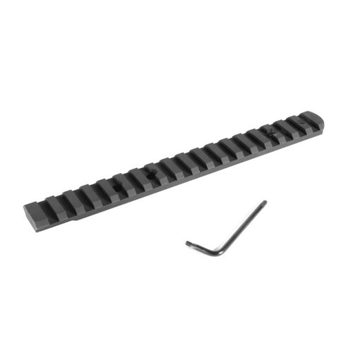 EGW Tikka T3 Heavy Duty Scope Bases gir deg en robust Picatinny-skinne uten boring, laget av 7075 T6 aluminium for bedre presisjon og fleksibilitet.