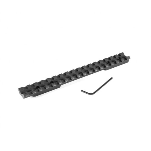 EGW Browning A-Bolt Long Action Scope Bases gir deg en solid Picatinny-skinne uten boring, laget av 6061 T6 aluminium for lett vekt og høy presisjon.