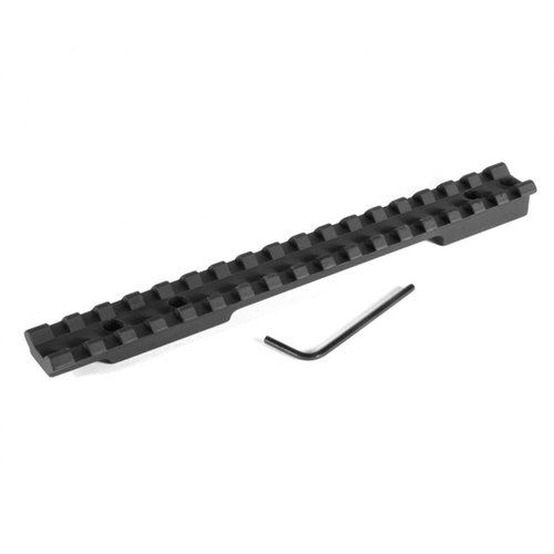 EGW Remington 700, 721, 725 Long Action Scope Bases gir deg en solid Picatinny-skinne uten boring, laget av lett og robust 6061 T6 aluminium.