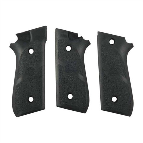 HOGUE SEMI-AUTO PISTOL GRIPS gir bedre recoil kontroll med håndfyllende design i gummi og tre, og har et ikke-glatt, pebble-finish for optimal grep.