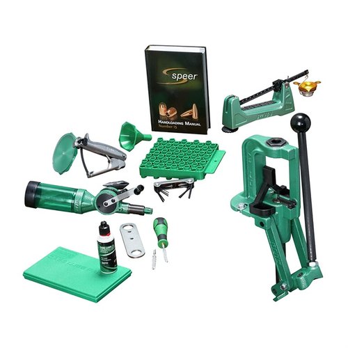 Rock Chucker Supreme Master Reloading Kit er den ultimate løsningen for både nybegynnere og erfarne, med alt nødvendig utstyr for presis håndlading av ammunisjon.