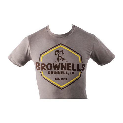 Hold deg kjølig og komfortabel med Brownells T-skjorte! Finnes i størrelser XS til 3XL og flere farger. Kjøp en eller alle, Brownells stolthet er alltid moderne!