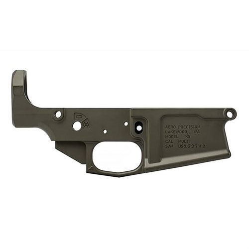 Aero Precision M5 308 Lower Receiver gir deg muligheten til å bygge en tilpasset AR med høy kvalitet, passer til DPMS-komponenter og har integrert triggerguard.