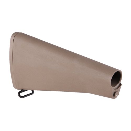 Brownells A2 buttstock gir en klassisk, solid løsning med skumfylling, dør- og buttplate-assembly, og swivel assembly for optimal ytelse.