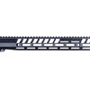 FULL TOP RAIL MLOK håndtak for AR-15 i 6061-T6 aluminium, anodisert svart, med full toppskinne og MLOK-spor på 7 sider. Inkluderer barrel nut og anti-rotasjonsklips.
