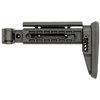 AK ALPHA SERIES FOLDING STOCK fra MIDWEST INDUSTRIES har justerbar kinnstøtte, robust sidefolding mekanisme, og 3 QD sling festepunkter for optimal bruk.