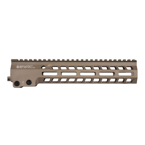Geissele MK14 Super Modular Rail håndbeskytter har en slank profil, M-LOK spor for tilbehør og en fri-flytende løp for optimal ytelse og komfort.