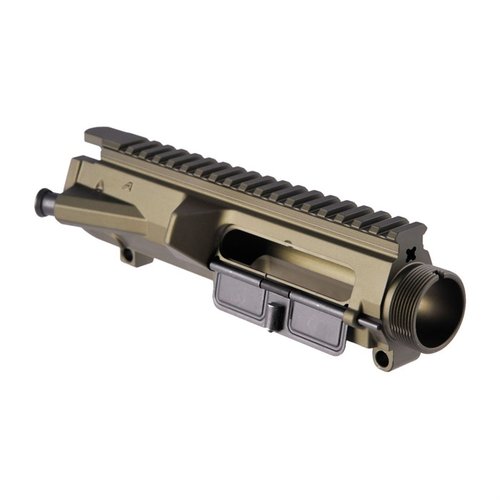 Aero Precision M5 308 Upper Receiver i 7075-T6 aluminium, med M4 feedramps, DPMS-kompatibilitet og installert forward assist, perfekt for ditt AR-bygg.