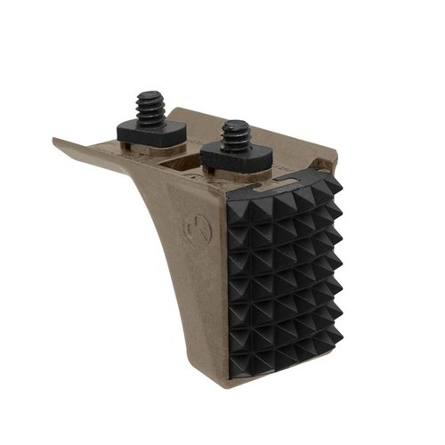 Magpul Barricade Stop gir stabilitet ved skyting fra barrikader, med et robust polymerdesign og utskiftbar metallplate for optimal kontakt.