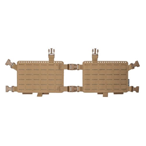 34 Alpha Chest Rig tilbyr et lavprofilert, fleksibelt design med MOLLE-fester og elastiske celler, perfekt for tilpasning av lastbæringsløsninger.
