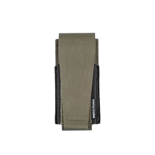 Liberty Dynamic Flashbang Pouch har justerbar topp, elastiske sider og MOLLE-feste, ideell for oppbevaring av granater, magasiner og radioer.