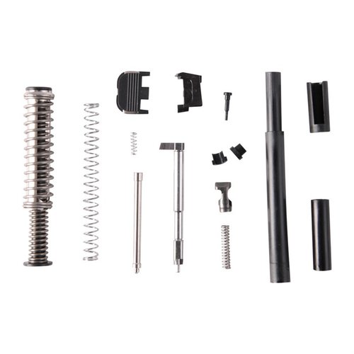 Dette SLIDE PARTS KIT for GLOCK 19® inkluderer alle nødvendige deler for å oppgradere eller refurbishe din slide, med en sterk billet firing pin for optimal ytelse.