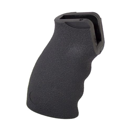 Ergo Grip FLAT TOP SUREGRIP gir optimal komfort og kontroll for AR-15/AR-308, med ergonomiske fingerformer og ikke-glidende SUREGRIP® materiale.