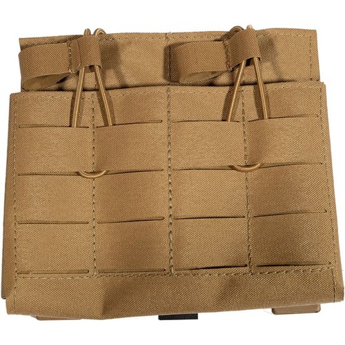 Grey Ghost Gear Double 7.62 Mag Panel er lett og strømlinjeformet, holder to 20-runders 7.62x51 NATO-magasiner, med justerbar bungee og MOLLE-feste.