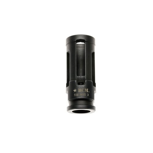 BCMGUNFIGHTER™ Compensator Mod 3-5.56 reduserer rekyl, bluss, støy og sidepress, med nitridebehandling for korrosjonsmotstand og enkel installasjon.