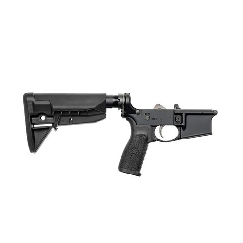 BCMGUNFIGHTER™ Stock Assembly gir en lettvekts, robust polymerkonstruksjon med forbedret skjefte, modulær design og to ambidextrøse slyngealternativer.