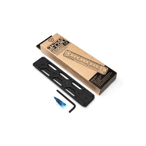 Strike M-LOK ARCA Rail Adapter gir enkel montering på ARCA Swiss, med skrå frontkroker for mindre fastkjøring og en lett, lavprofil løsning for M-LOK.
