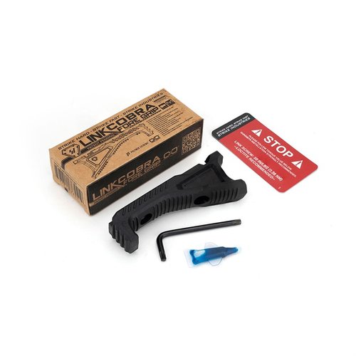 LINK Cobra Fore Grip med kabelhåndtering gir en sikker, komfortabel grep med flere ergonomiske alternativer og kabelorganisering for M-LOK og KeyMod.