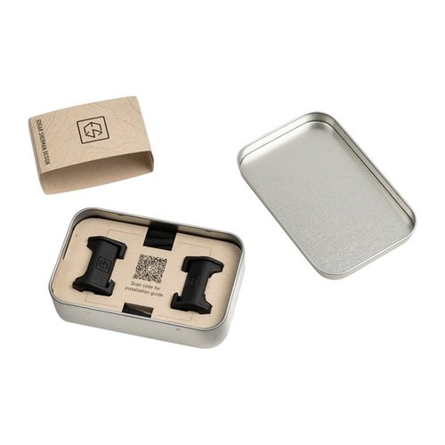 ESD Paracord Guide gir en kompakt og sikker tilkobling av slynge til våpen, reduserer støy og forhindrer at knuten løsner eller setter seg fast.