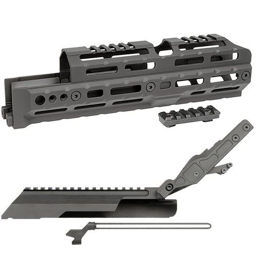 AK Alpha Series M-LOK håndbeskyttere gir fleksible konfigurasjoner, lettvektsdesign i 6061 aluminium og livstidsgaranti, uten permanente modifikasjoner.