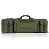 Urban Warfare Double Rifle Case har polstrede rom for to rifler, justerbare skulderstropper, og MOLLE-kompatibel webbing for maksimal funksjonalitet.
