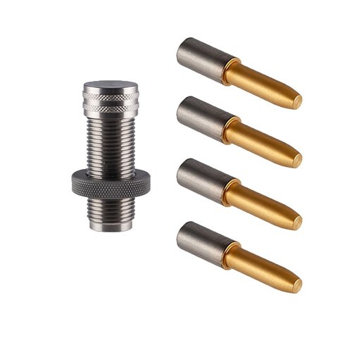 SINCLAIR TiN Coated Turning Mandrel Kit gir økt motstand mot slitasje og bedre smøring, perfekt for presisjonsarbeid som nakkedreiing og justering av nakkespenning.