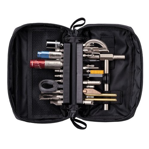 Fix It Sticks "The Works" All-In-One Combo Tool Kit tilbyr et omfattende utvalg av verktøy for presis vedlikehold av våpen, alt i en kompakt og bærbar pakke.