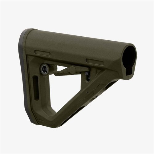 DT Carbine Stock fra MAGPUL gir enkel justering, økt holdbarhet og stabilitet med dual tensioning teknologi, perfekt for AR15/M16/M4 plattformer.