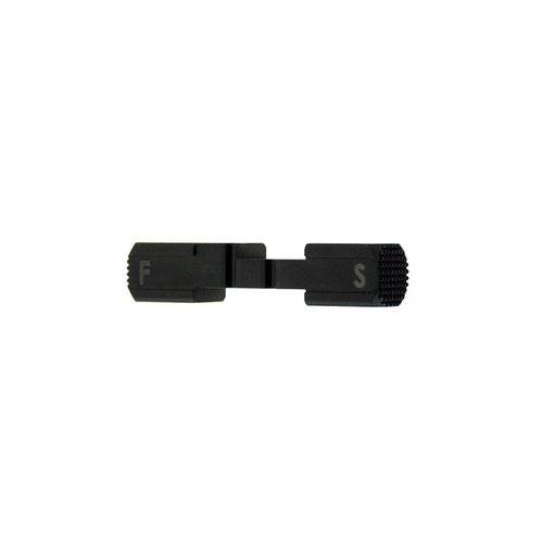 Oppgrader din AUG® med SBF Safety Selector Switch fra Heresy Design! Tapered edges for bedre ergonomi, holdbar aluminium og tydelige Fire/Safe indikatorer.